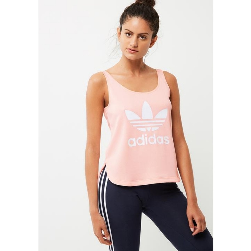Adidas High Low Tank- Icey Pink